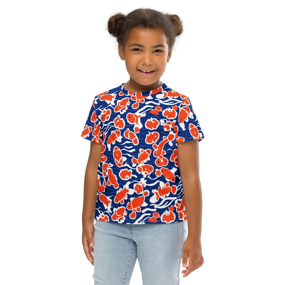 Crimson Current on Kids Crew Neck T-Shirt — Front