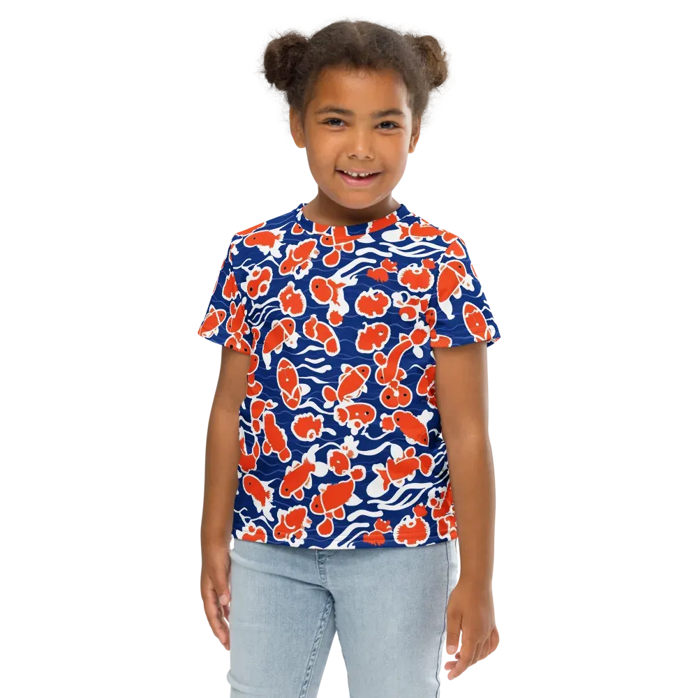Crimson Current on Kids Crew Neck T-Shirt — Front