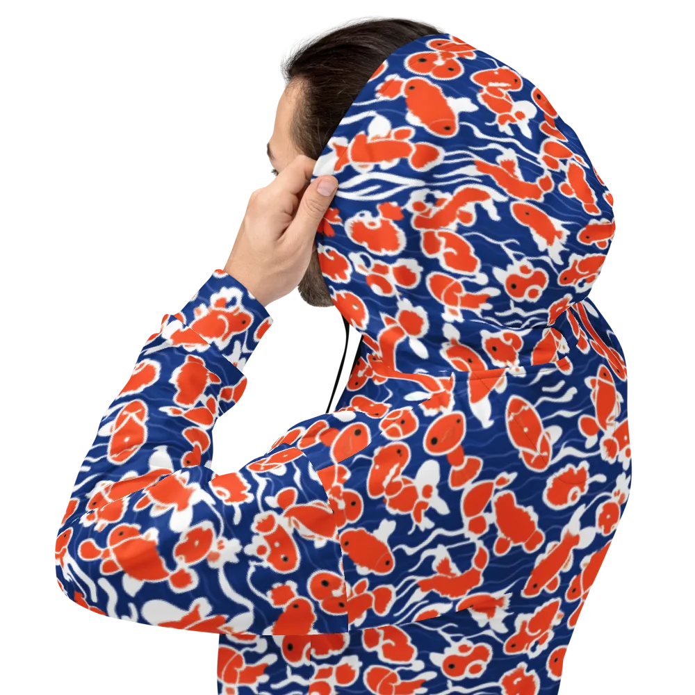 Crimson Current on Hoodie — Back