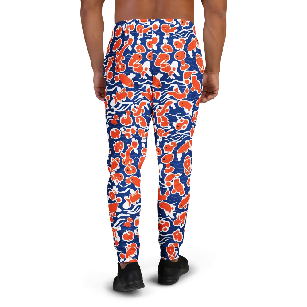 Crimson Current on Men's Joggers — Back