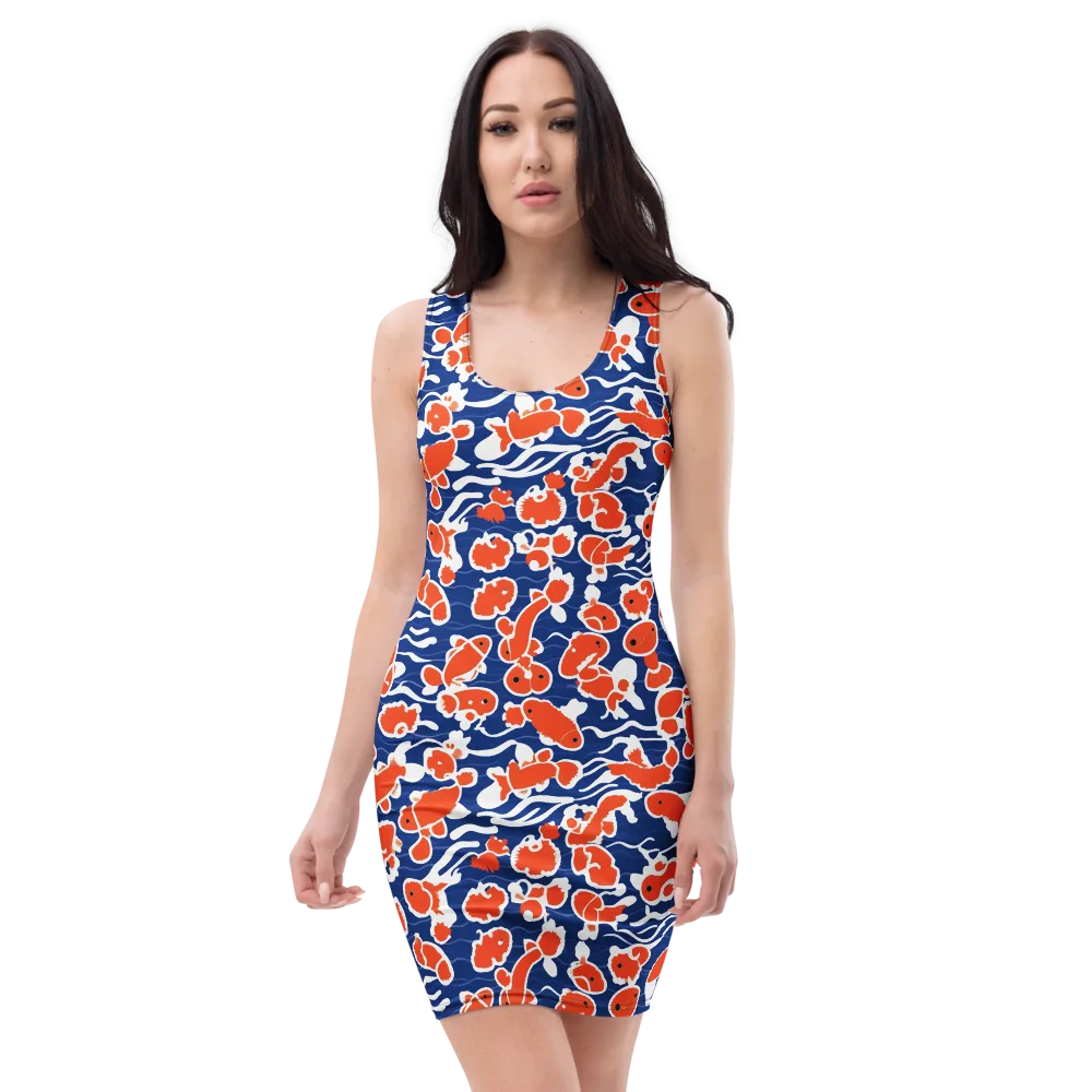 Crimson Current on Bodycon Dress — Front