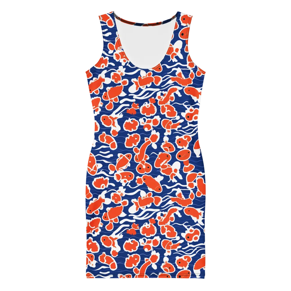 Crimson Current on Bodycon Dress — Front