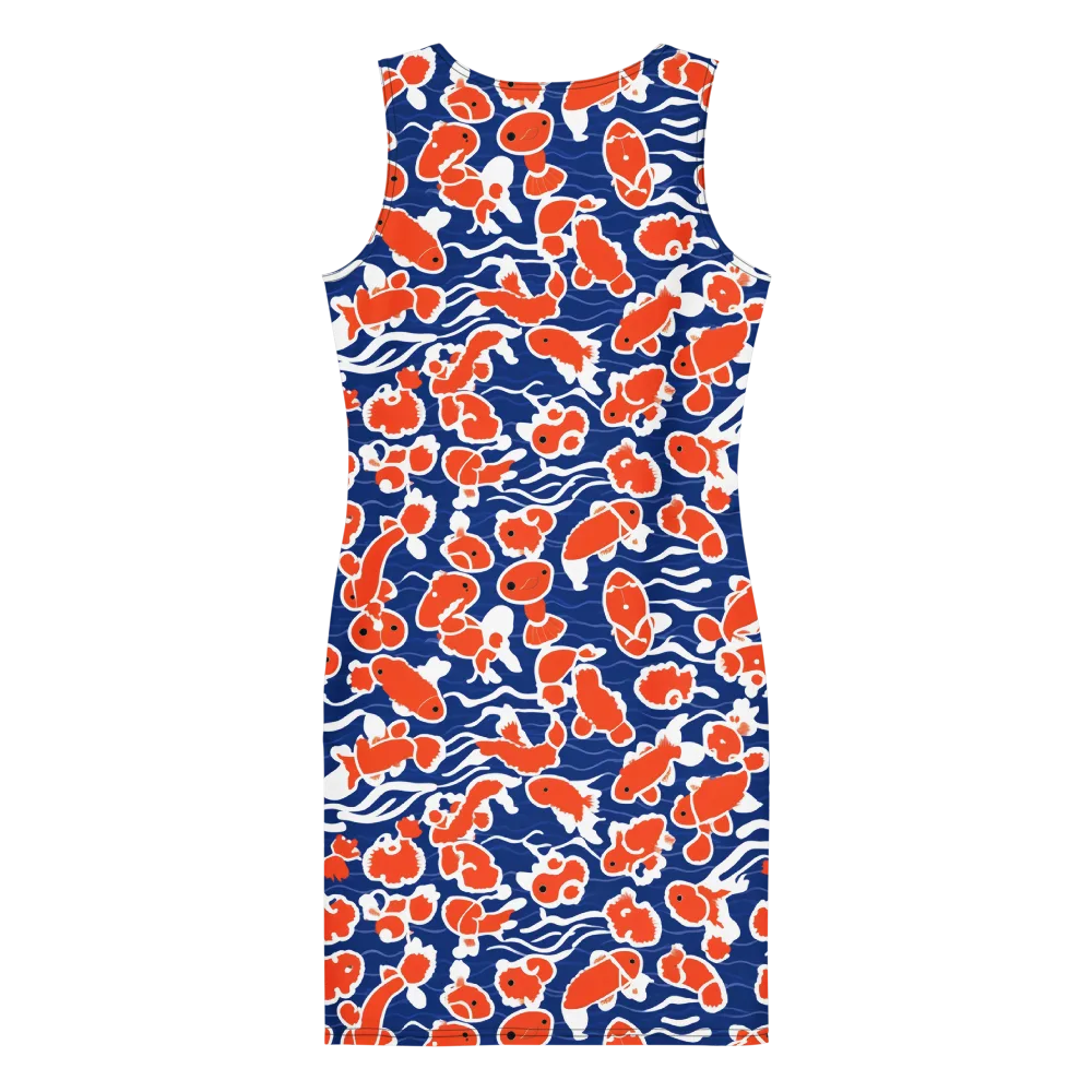 Crimson Current on Bodycon Dress — Back