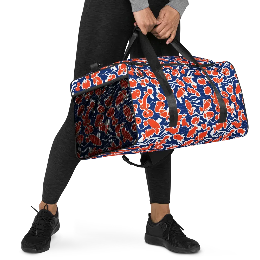 Crimson Current on Duffle Bag — Right Front