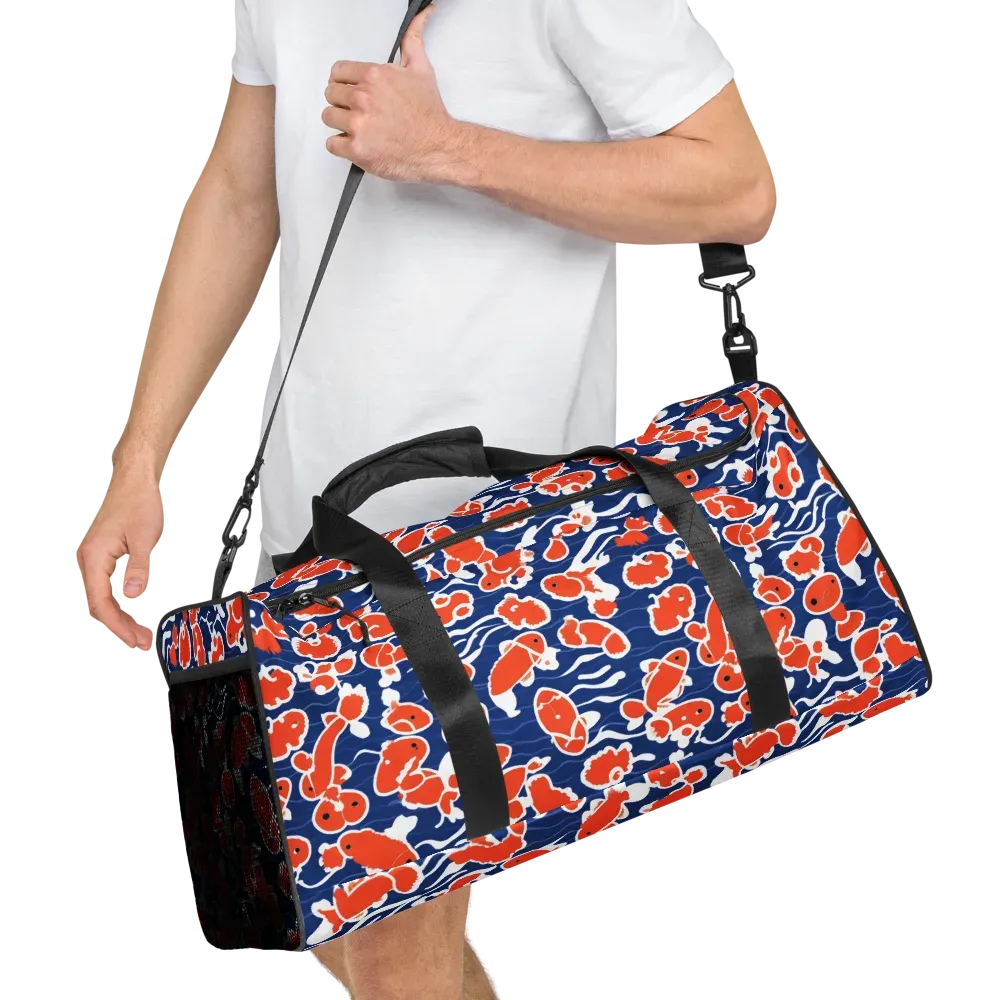 Crimson Current on Duffle Bag — Right Front