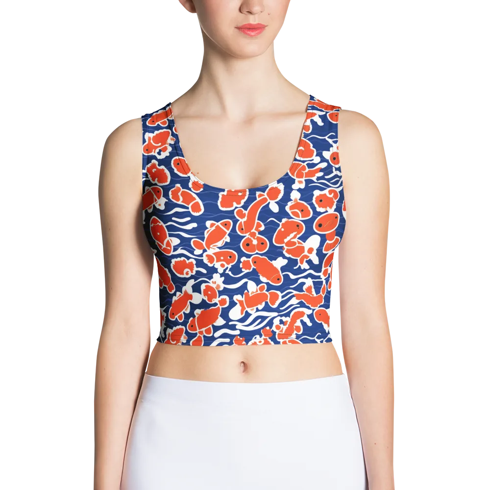 Crimson Current on Crop Top — Front