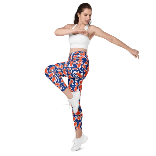 Crimson Current on a Leggings with Pockets