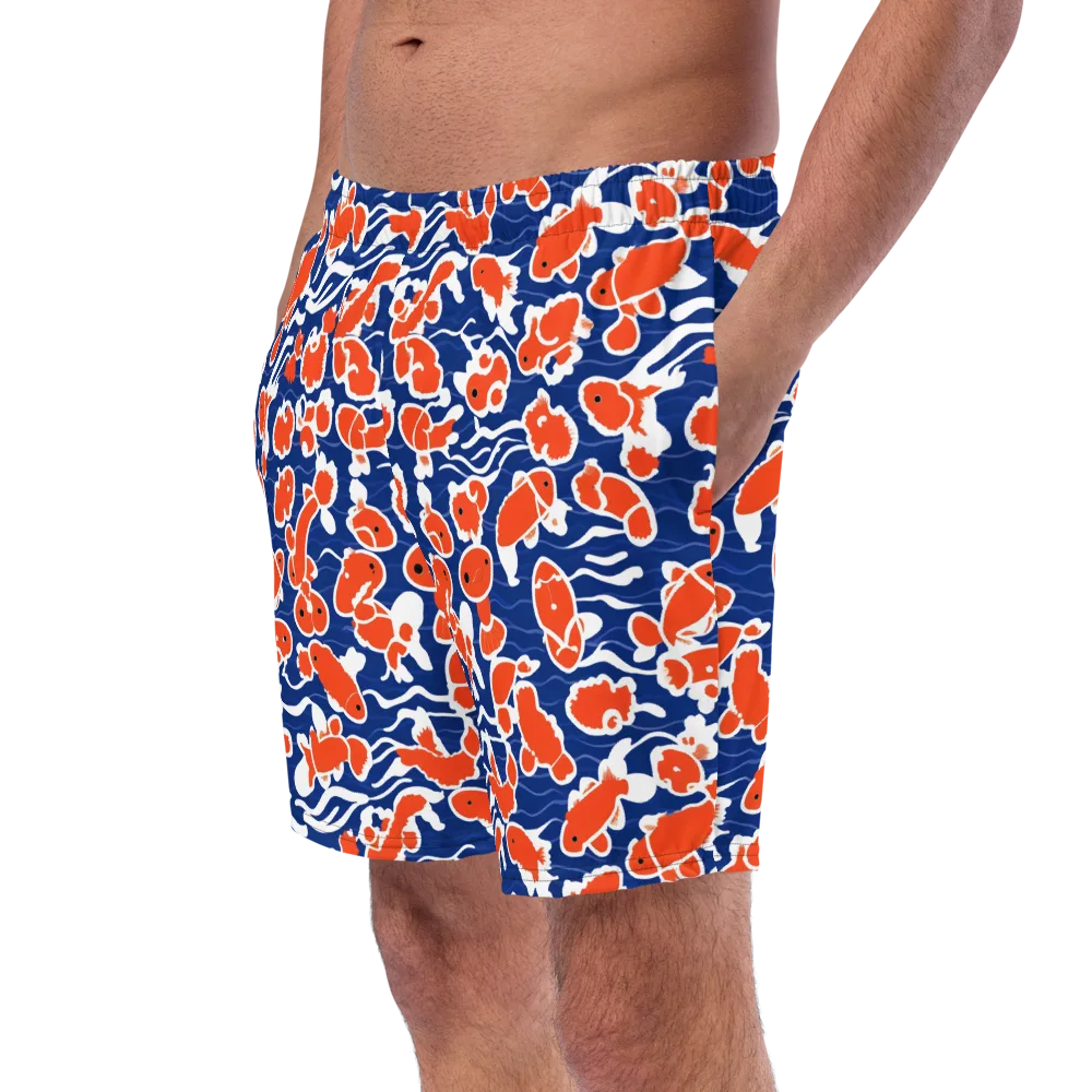 Crimson Current on Swim Trunks — Left Front