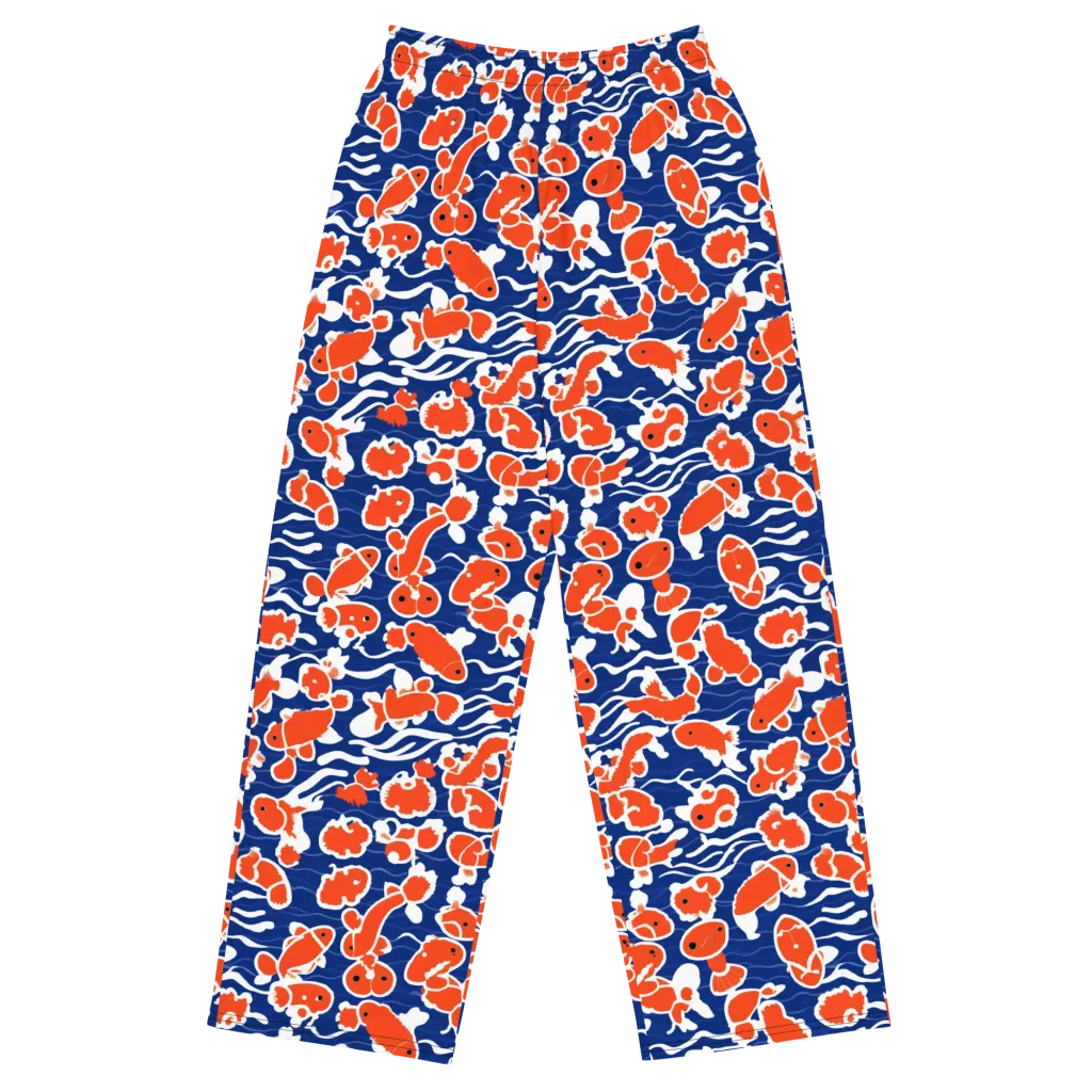 Crimson Current on Wide-Leg Pants — Front
