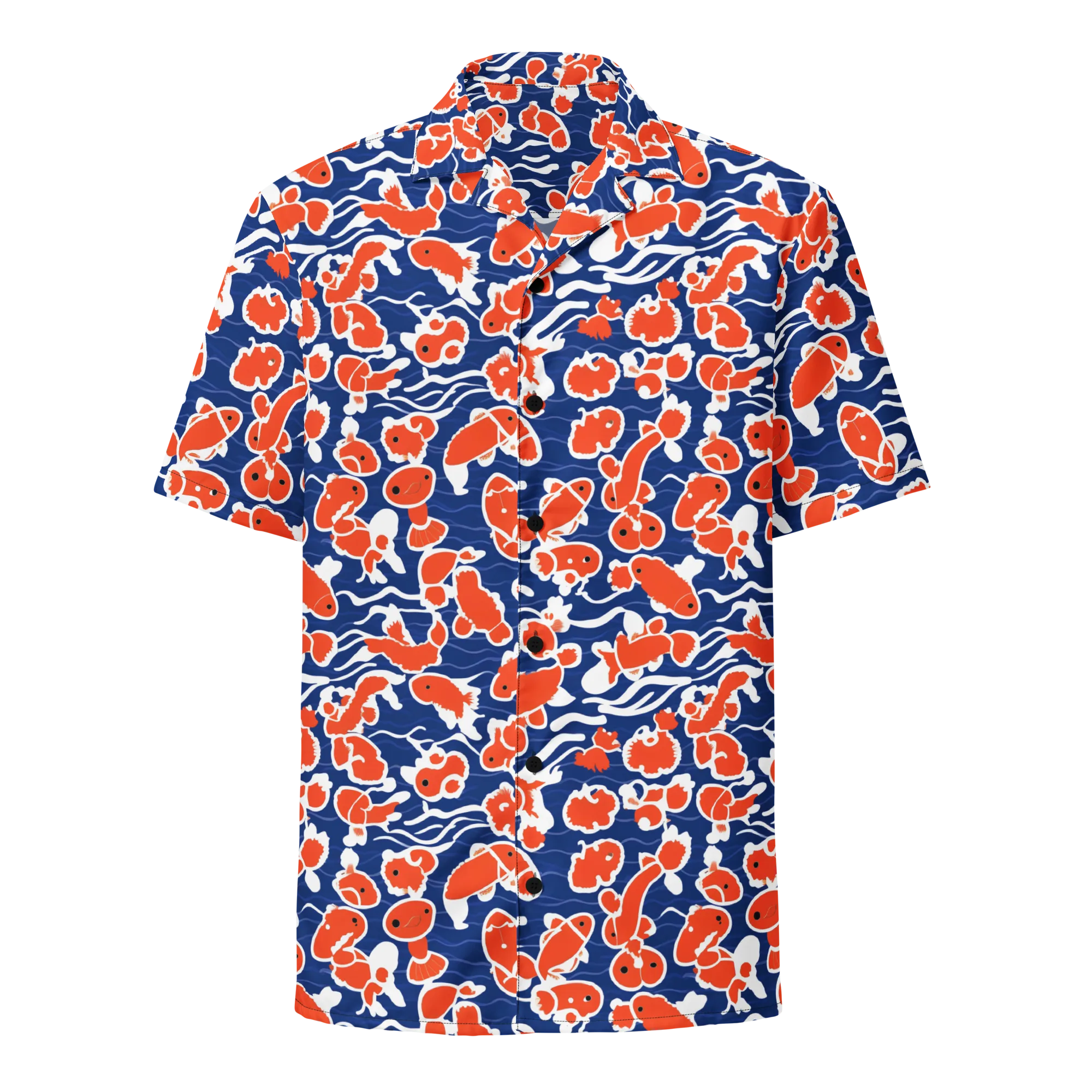Crimson Current on Button Shirt — Front