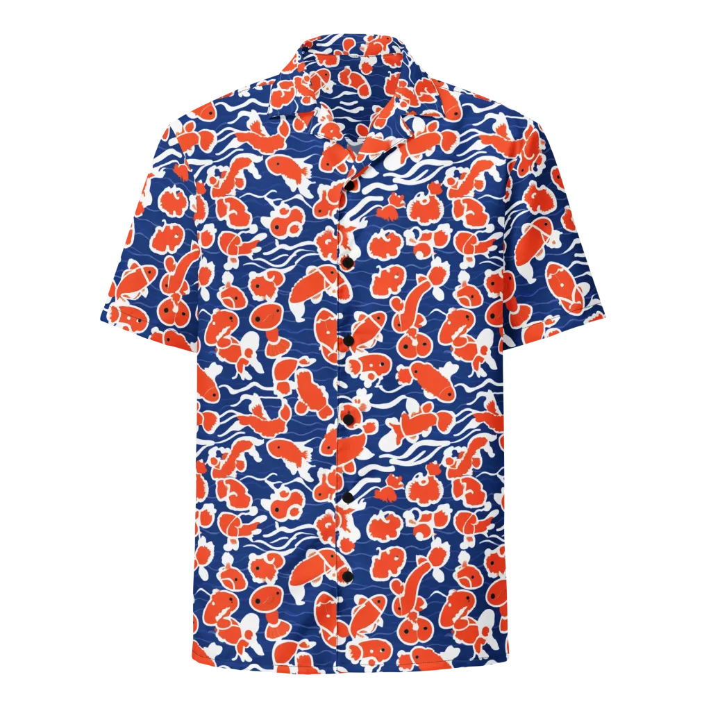 Crimson Current on Button Shirt — Front