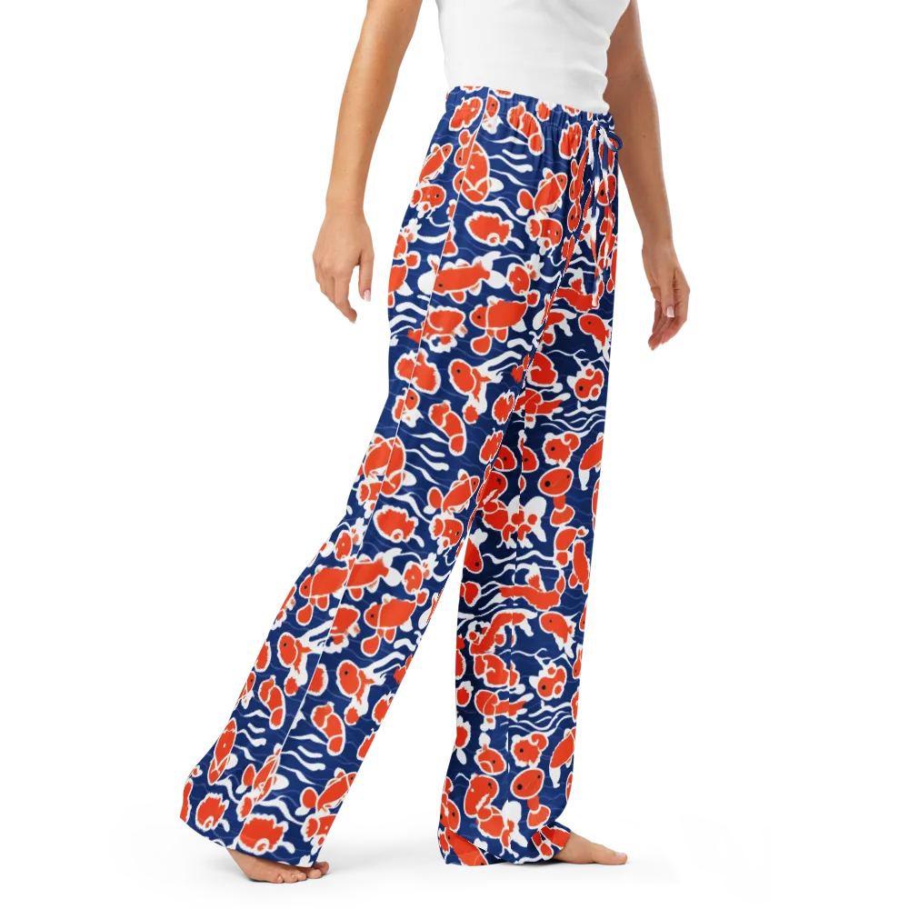 Crimson Current on Women's Pajama Pants — Right Front
