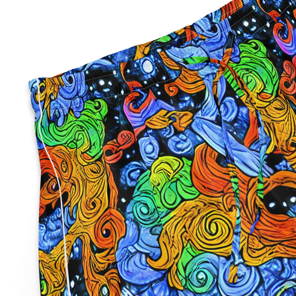 Blue Flame Orbit on Women's Pajama Shorts — Product details