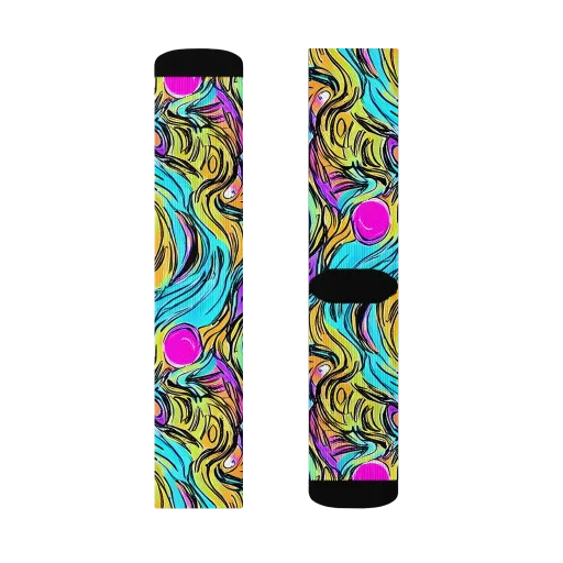 Liquid Neon on a Socks
