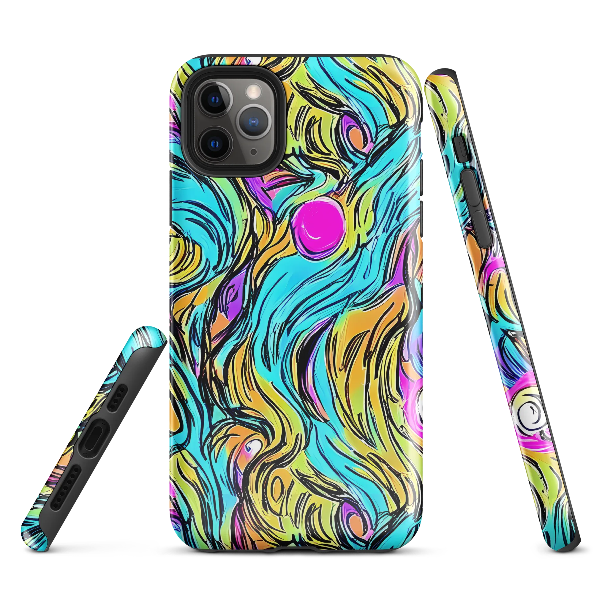Liquid Neon on Tough Case for iPhone® — Front