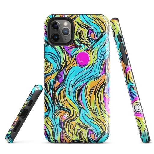 Liquid Neon on a Tough Case for iPhone®