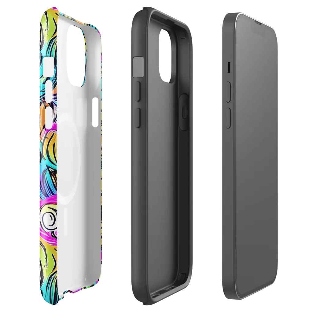 Liquid Neon on MagSafe Tough Case for iPhone® — Front