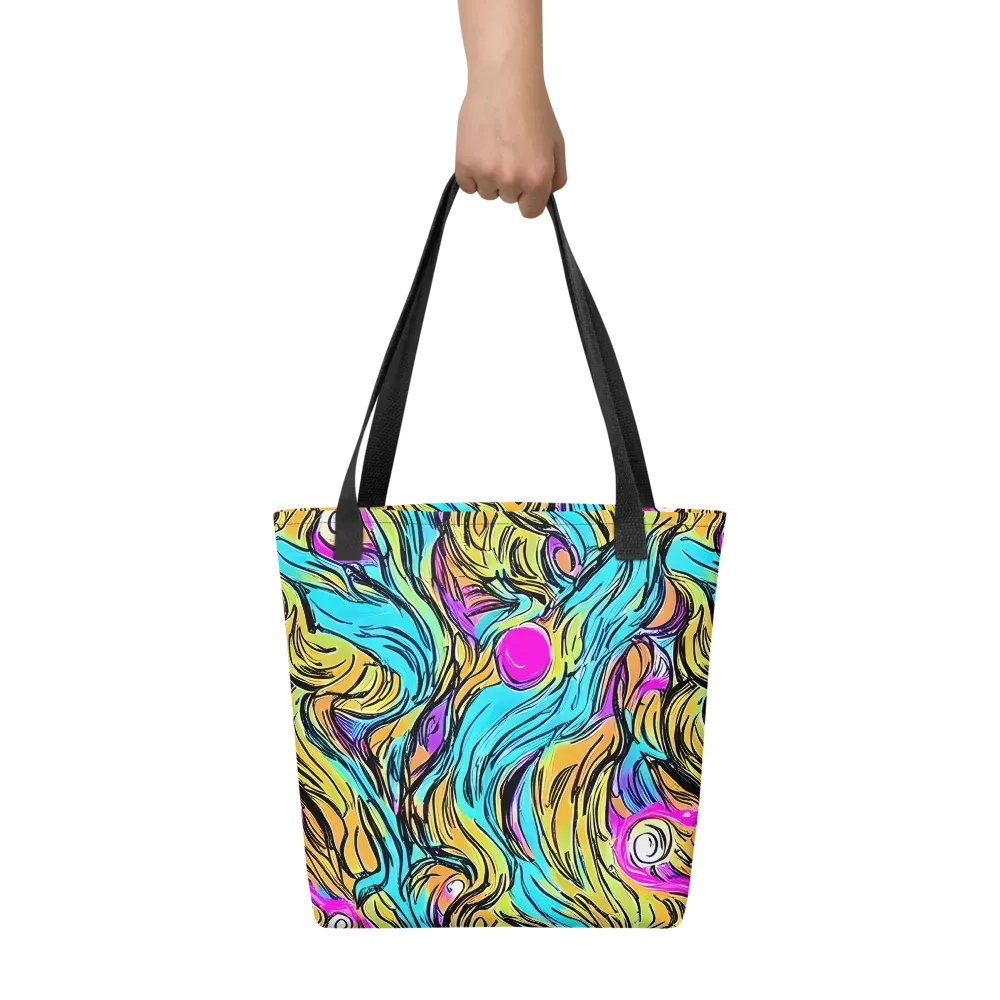 Liquid Neon on Tote Bag — Front