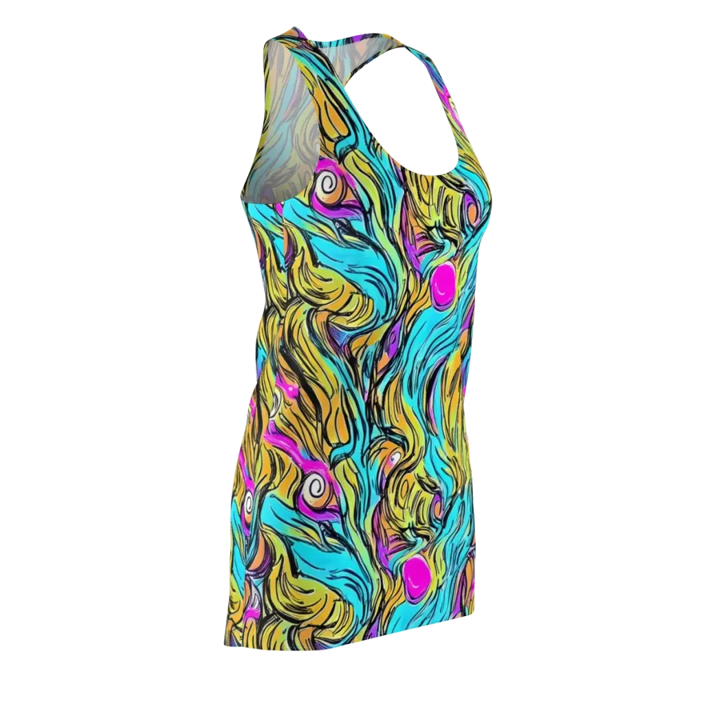 Liquid Neon on Racerback Dress — Front Side