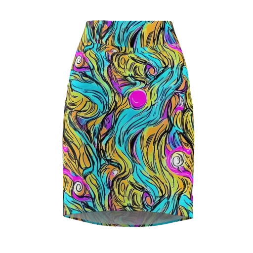 Liquid Neon on a Pencil Skirt