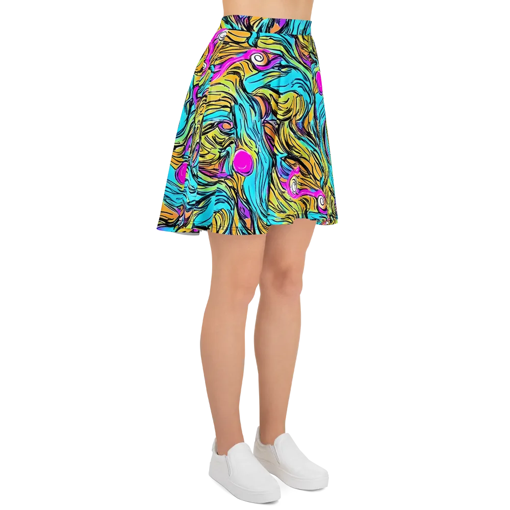 Liquid Neon on Skater Skirt — Right