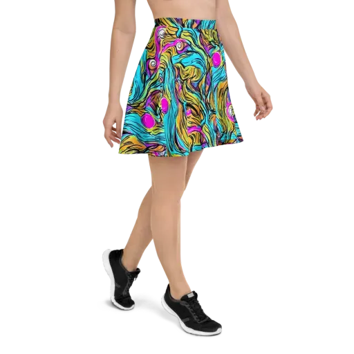 Liquid Neon on a Skater Skirt