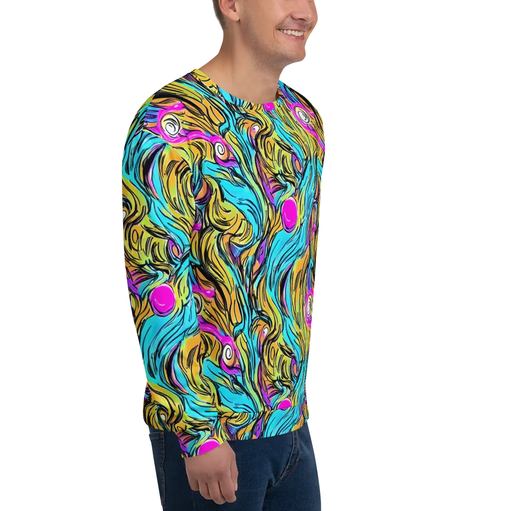 Liquid Neon on Sweatshirt — Right Front