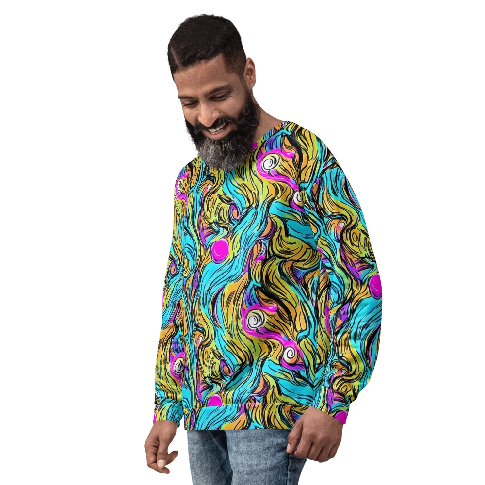 Liquid Neon on Sweatshirt — Left Front