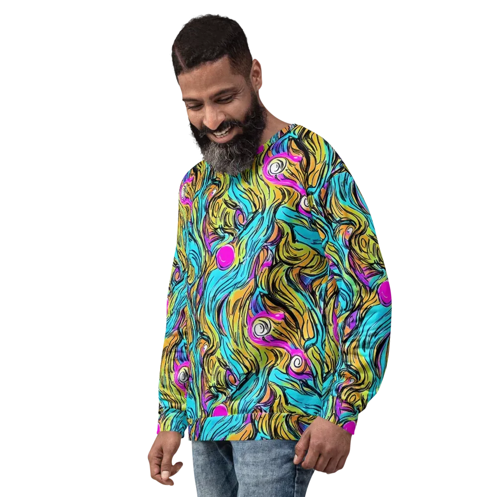 Liquid Neon on Sweatshirt — Left Front