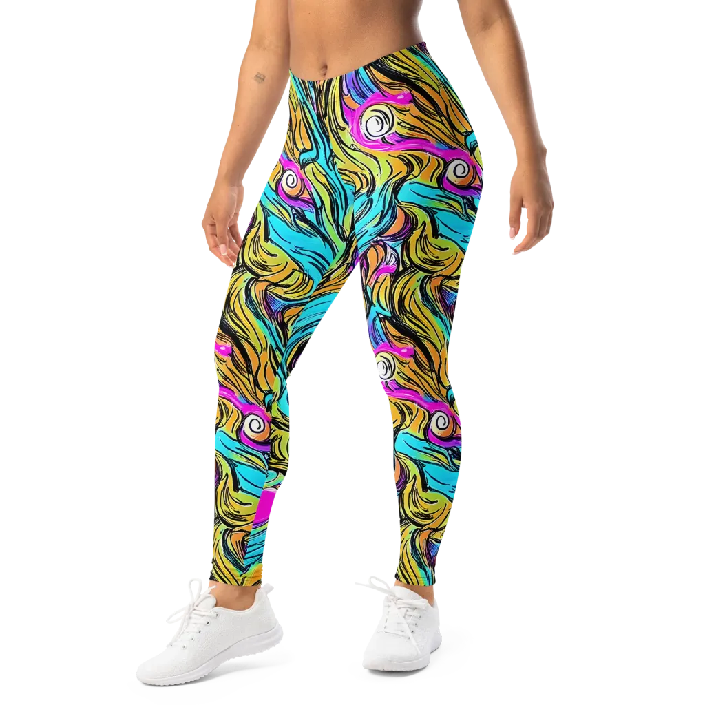Liquid Neon on Leggings — Left Front