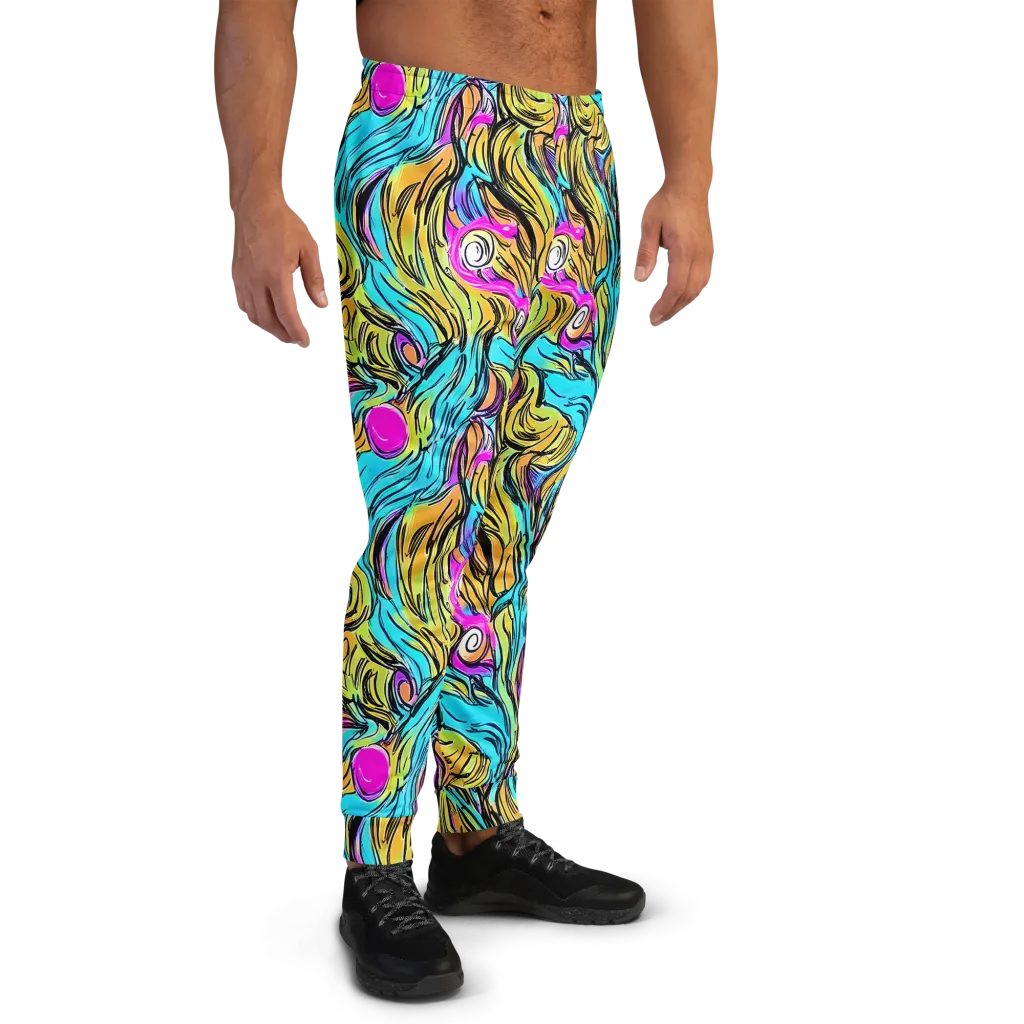 Liquid Neon on Men's Joggers — Right
