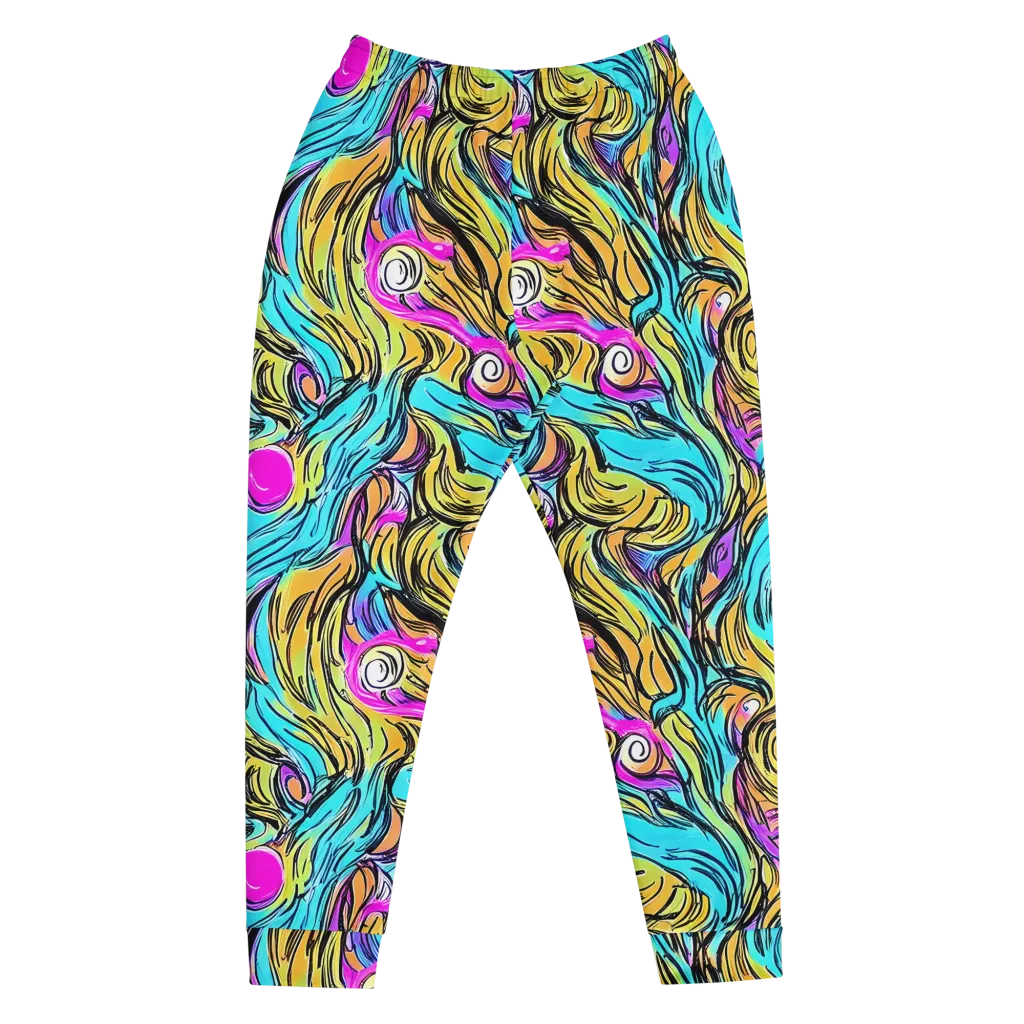 Liquid Neon on Men's Joggers — Front