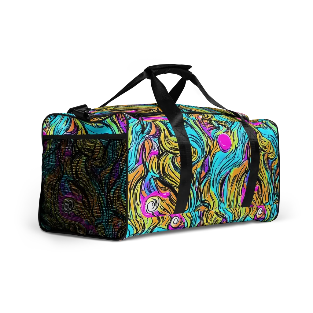 Liquid Neon on Duffle Bag — Right Front