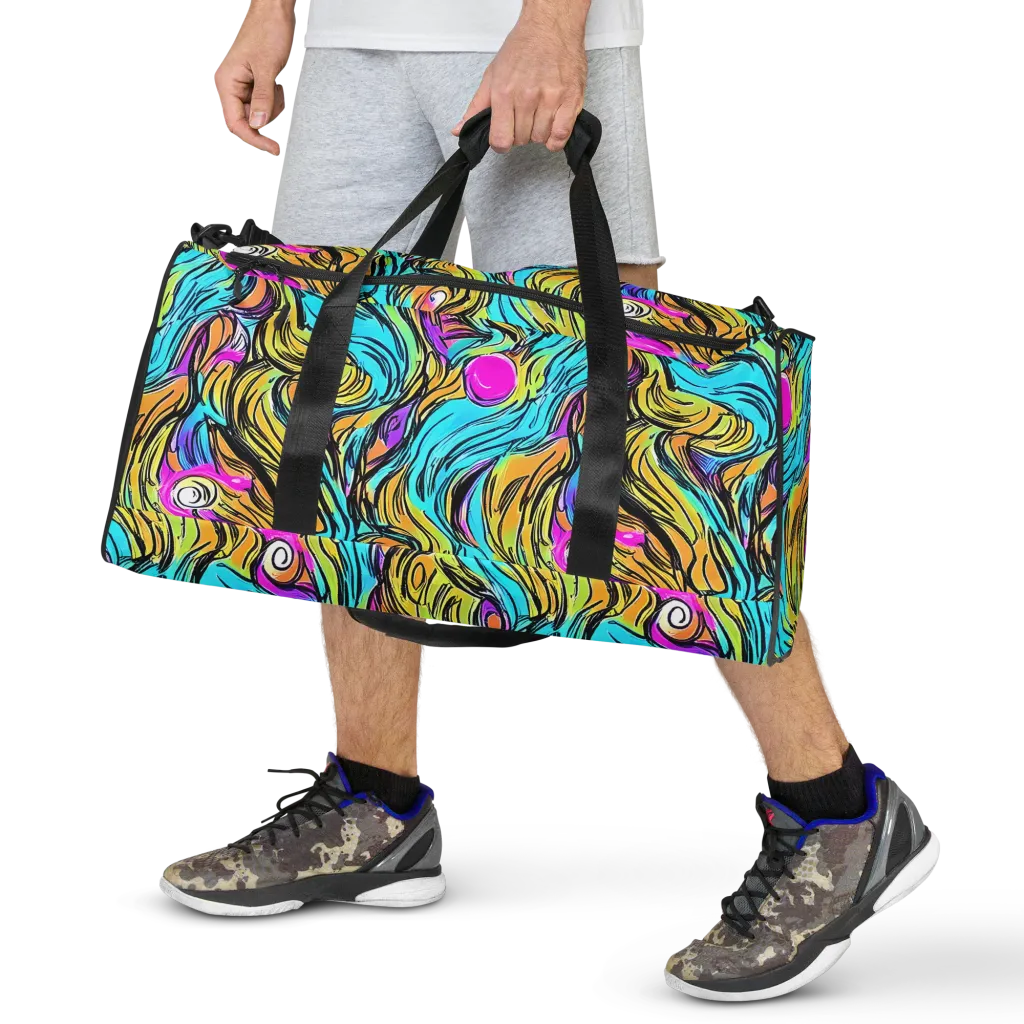 Liquid Neon on Duffle Bag — Front