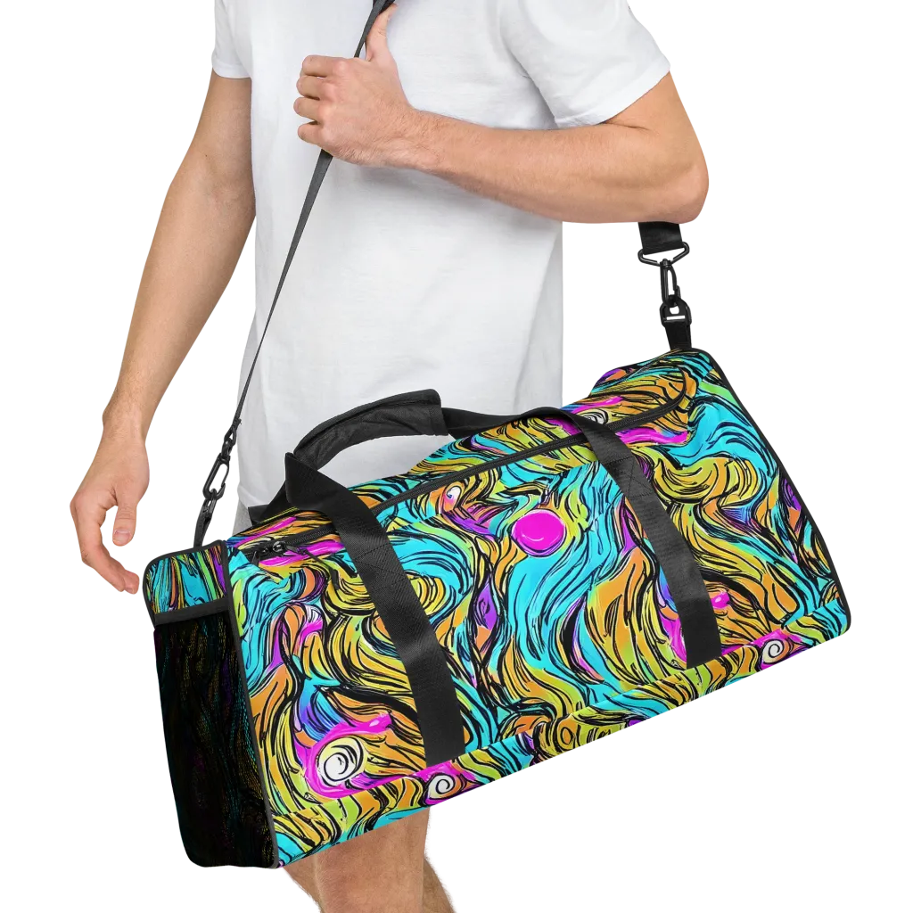 Liquid Neon on Duffle Bag — Right Front