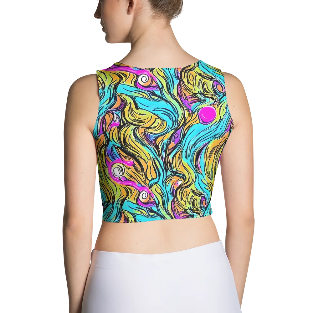 Liquid Neon on Crop Top — Back