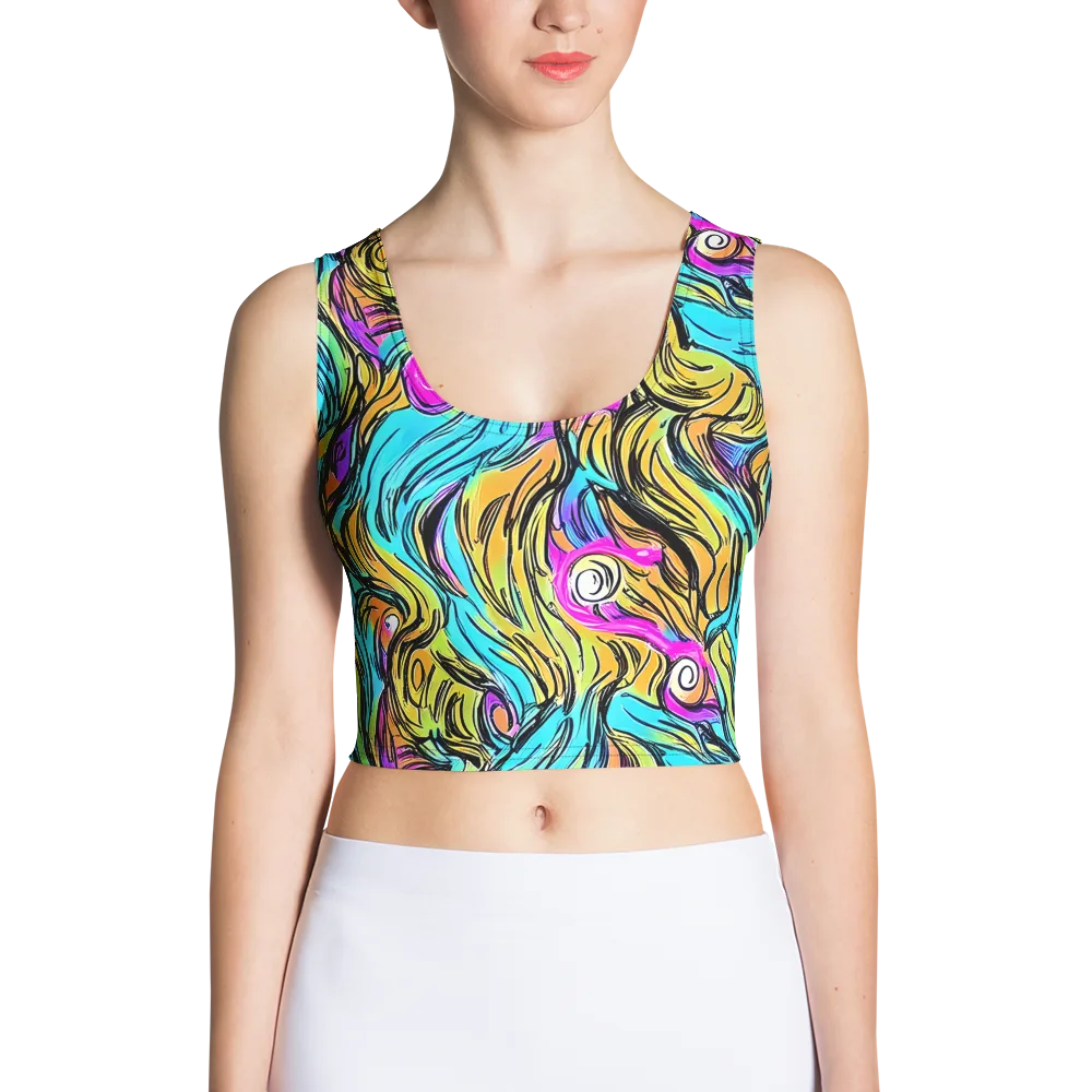 Liquid Neon on Crop Top — Front
