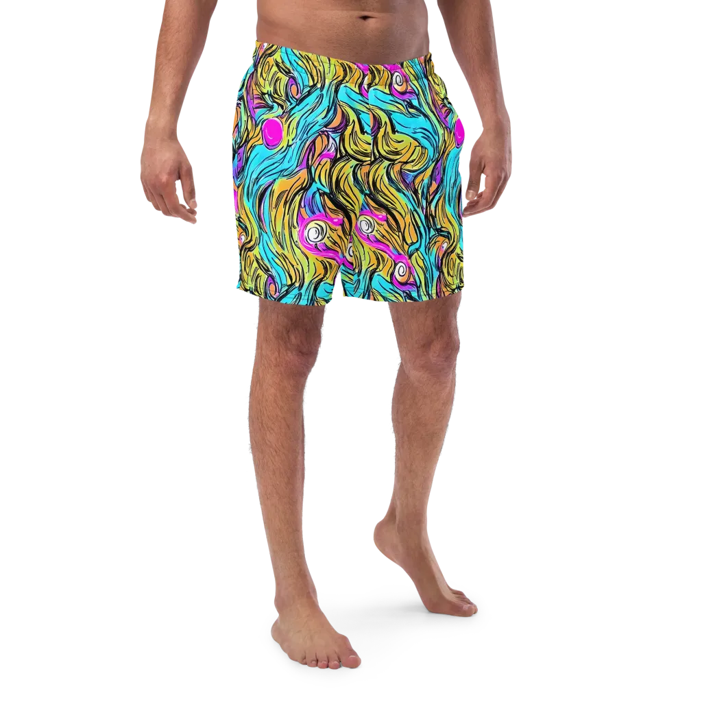 Liquid Neon on Swim Trunks — Front