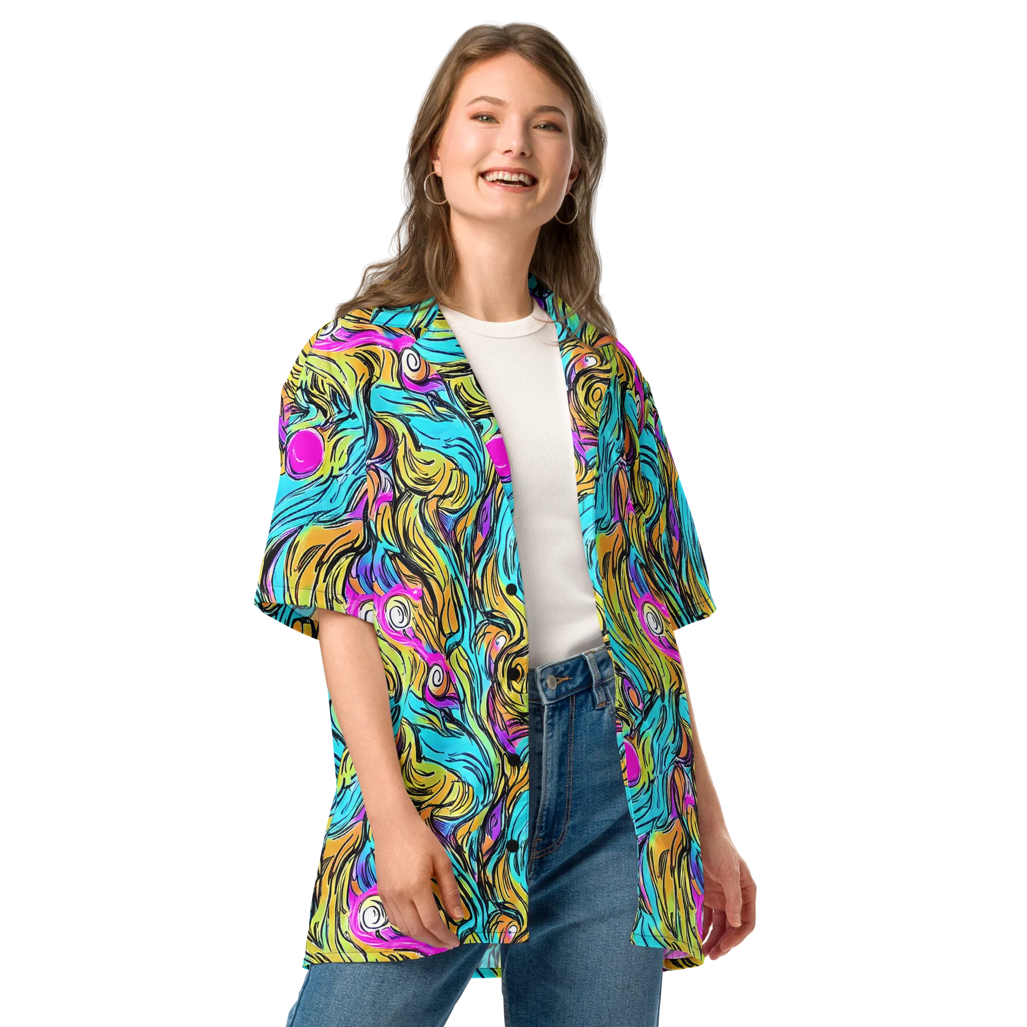 Liquid Neon on Button Shirt — Front