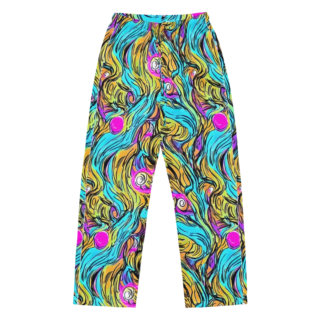 Liquid Neon on Women's Pajama Pants — Front