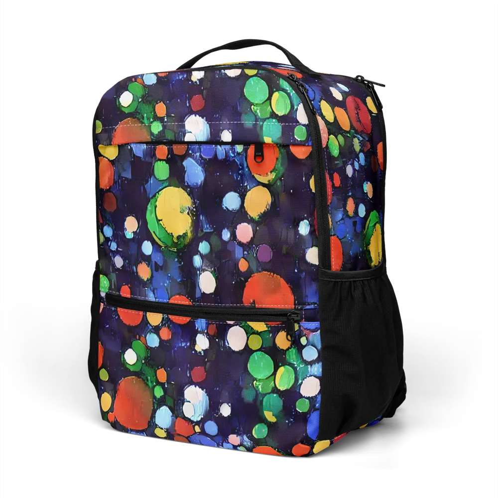 Painted Planetarium on Utility Backpack — Left Front