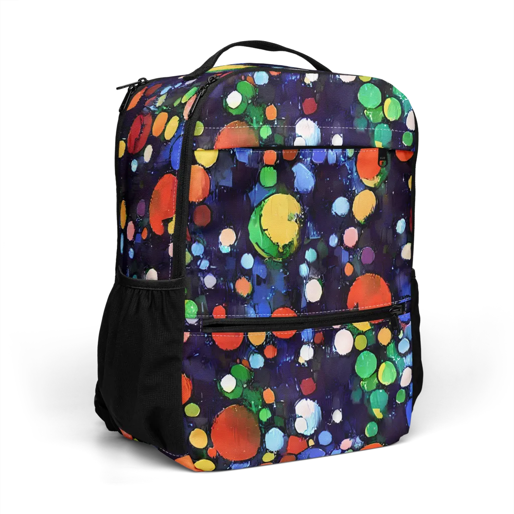 Painted Planetarium on Utility Backpack — Right Front