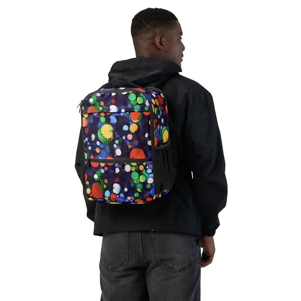 Painted Planetarium on Utility Backpack — Back