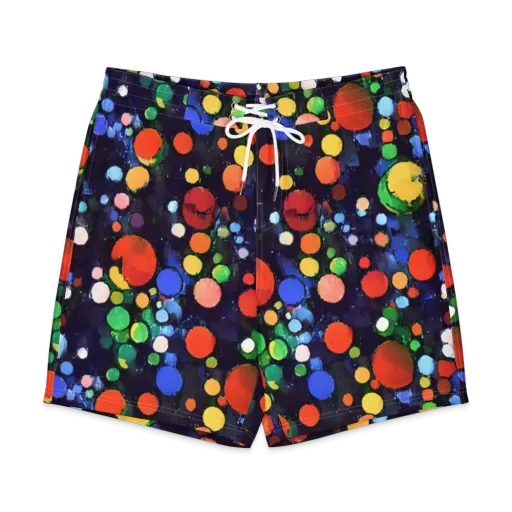 Painted Planetarium on a Men's Board Shorts