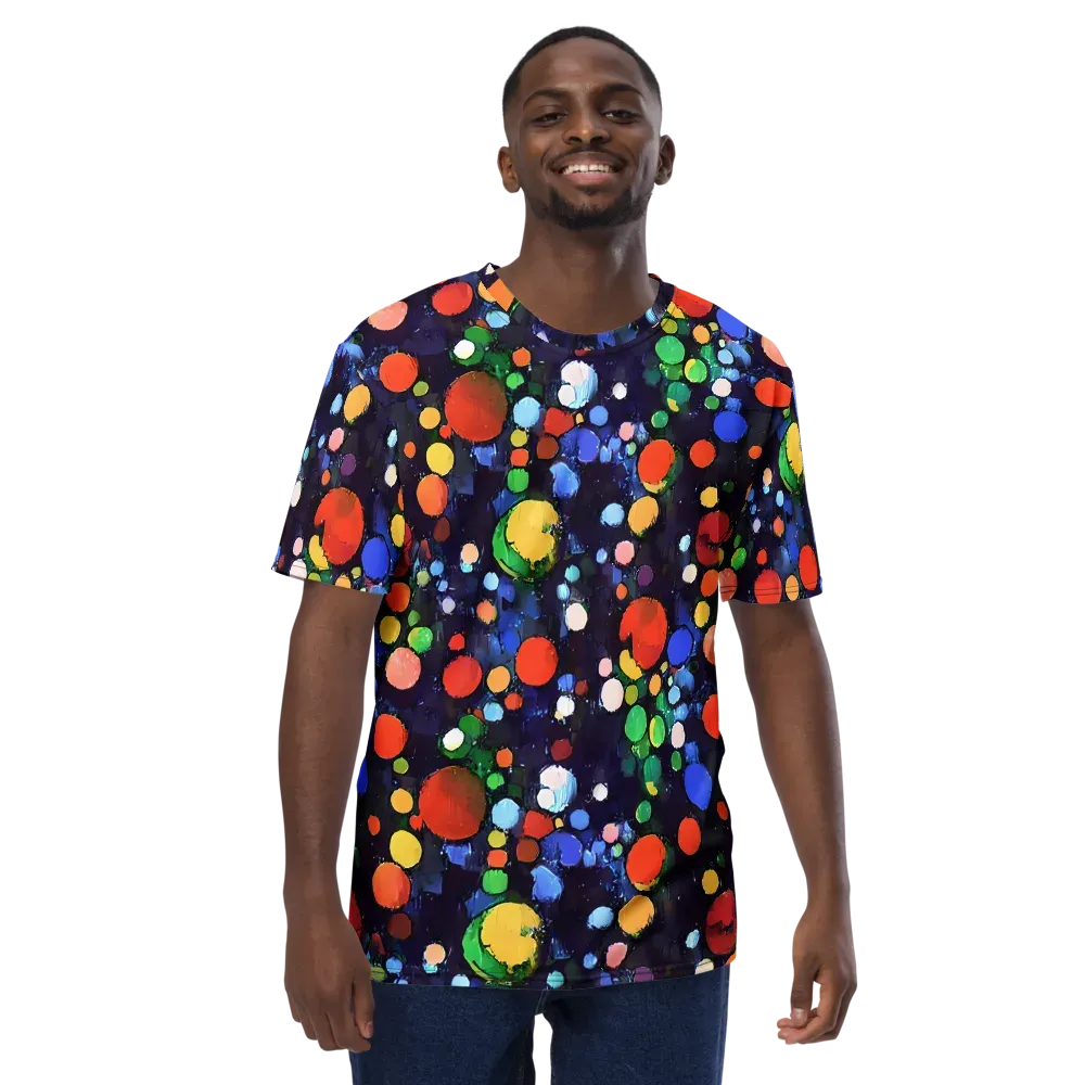 Painted Planetarium on Men's Crew Neck T-Shirt — Front