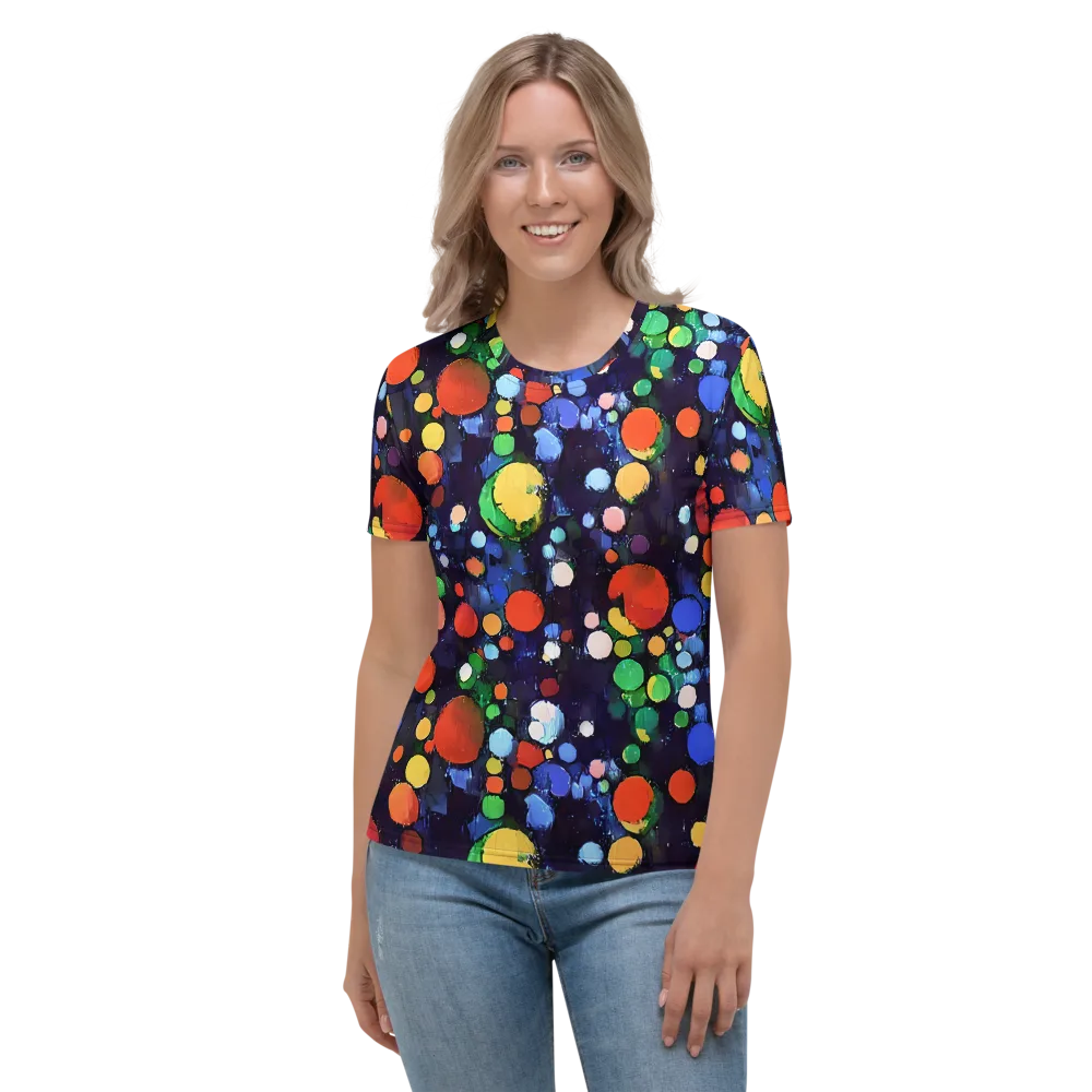 Painted Planetarium on Women's Crew Neck T-Shirt — Front