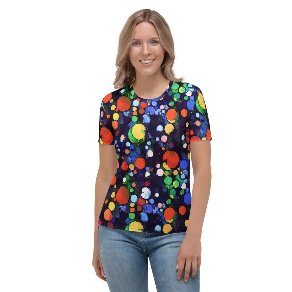 Painted Planetarium on Women's Crew Neck T-Shirt — Front