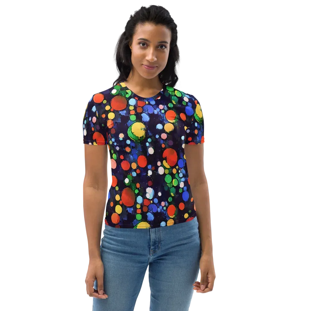 Painted Planetarium on Women's Crew Neck T-Shirt — Front