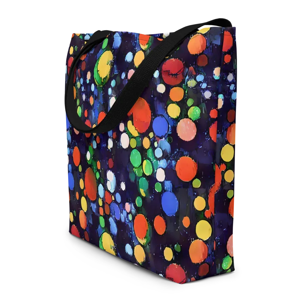 Painted Planetarium on Large Tote Bag W/ Pocket — Front