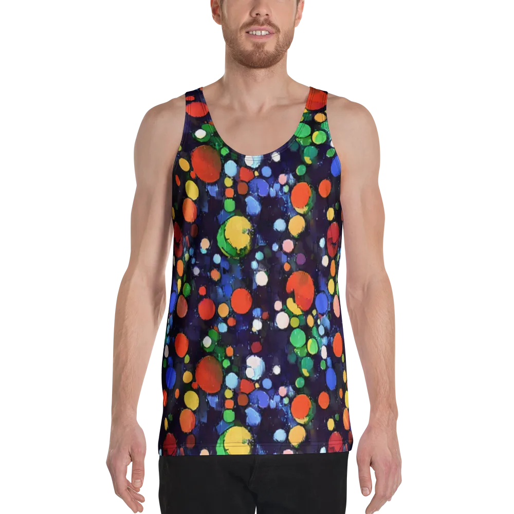 Painted Planetarium on Men's Tank Top — Front